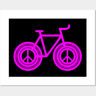 Ride for Peace (pink) Posters and Art